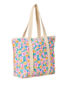 Mixed Canvas 31L Tote Bag in Cornflower Blue