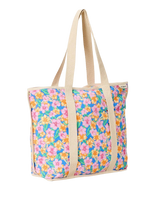 Mixed Canvas 31L Tote Bag in Cornflower Blue