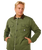 Premium Surf Sherpa Jacket in Dark Olive