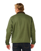 Premium Surf Sherpa Jacket in Dark Olive