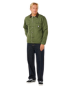 Premium Surf Sherpa Jacket in Dark Olive