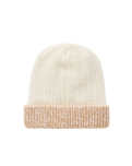 2 Tone Revo Beanie in Off White & Tan