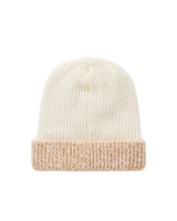 2 Tone Revo Beanie in Off White & Tan