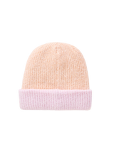 2 Tone Revo Beanie in Peach & Lilac