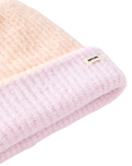 2 Tone Revo Beanie in Peach & Lilac