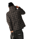 The Rip Curl Mens Archive DWR Plaid Jacket in Dark Navy
