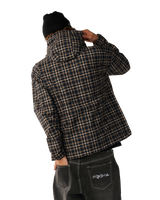 The Rip Curl Mens Archive DWR Plaid Jacket in Dark Navy