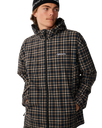 The Rip Curl Mens Archive DWR Plaid Jacket in Dark Navy