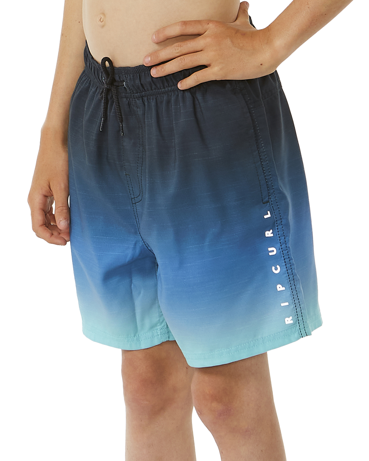The Rip Curl Boys Boys Fade Volley Shorts in Vintage Navy