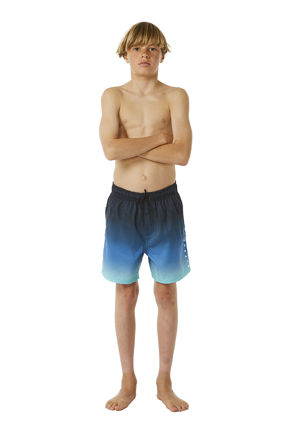The Rip Curl Boys Boys Fade Volley Shorts in Vintage Navy
