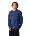 The Rip Curl Mens Premium Surf Anyday Shacket in Light Navy
