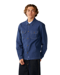 The Rip Curl Mens Premium Surf Anyday Shacket in Light Navy
