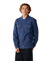 The Rip Curl Mens Premium Surf Anyday Shacket in Light Navy