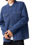 The Rip Curl Mens Premium Surf Anyday Shacket in Light Navy