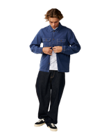 The Rip Curl Mens Premium Surf Anyday Shacket in Light Navy
