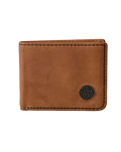 The Rip Curl Mens Wetsuit Logo RFID All Day Wallet in Tan