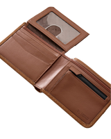 The Rip Curl Mens Wetsuit Logo RFID All Day Wallet in Tan