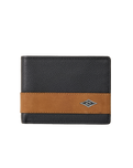 The Rip Curl Mens Diamond RFID Slim Wallet in Black