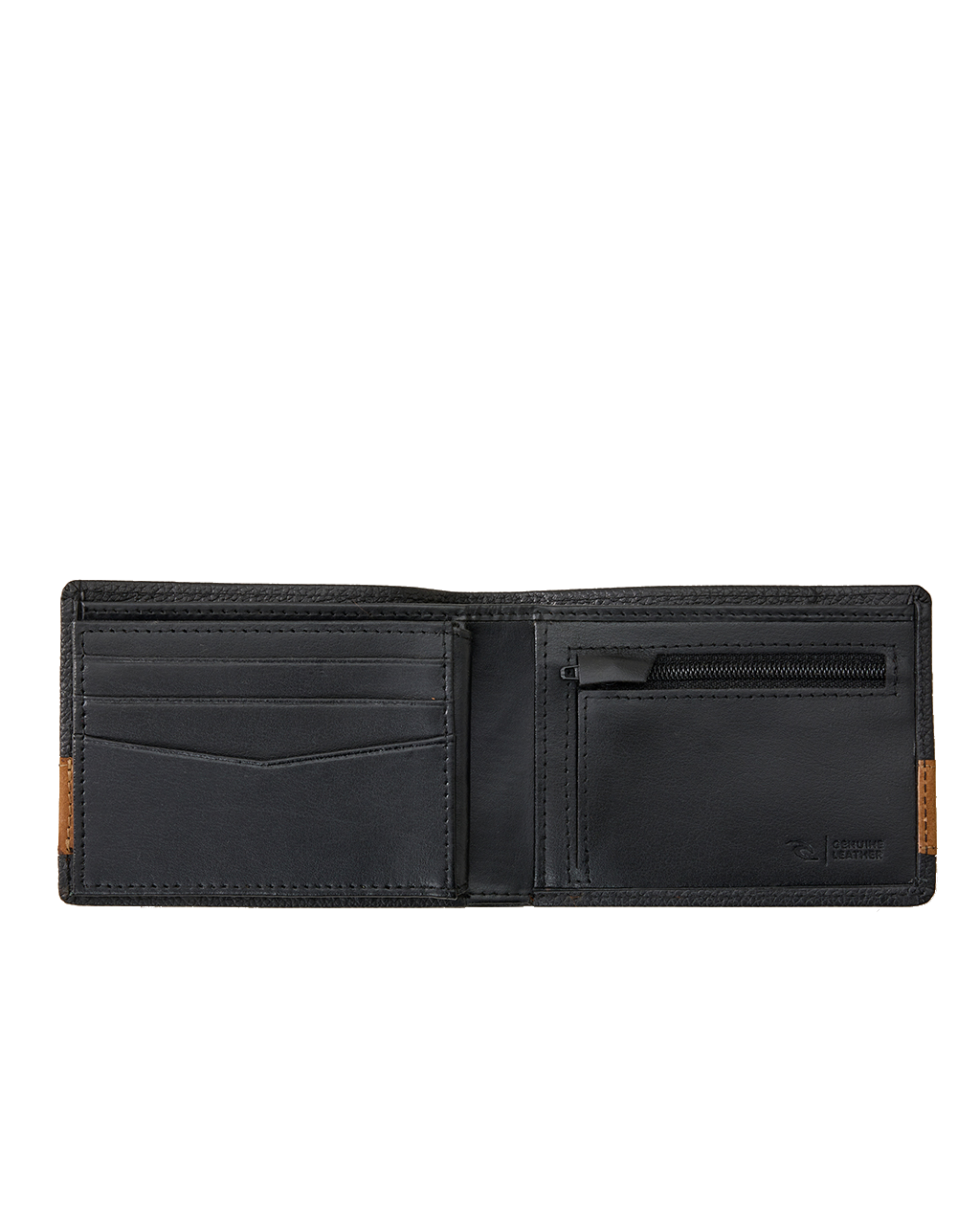 The Rip Curl Mens Diamond RFID Slim Wallet in Black