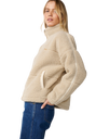 The Rip Curl Womens Cala Nights Zip Fleece Jacket in Natural
