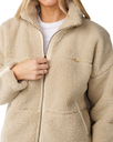 The Rip Curl Womens Cala Nights Zip Fleece Jacket in Natural