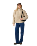 The Rip Curl Womens Cala Nights Zip Fleece Jacket in Natural