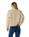 The Rip Curl Womens Cala Nights Zip Fleece Jacket in Natural