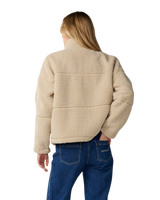 The Rip Curl Womens Cala Nights Zip Fleece Jacket in Natural