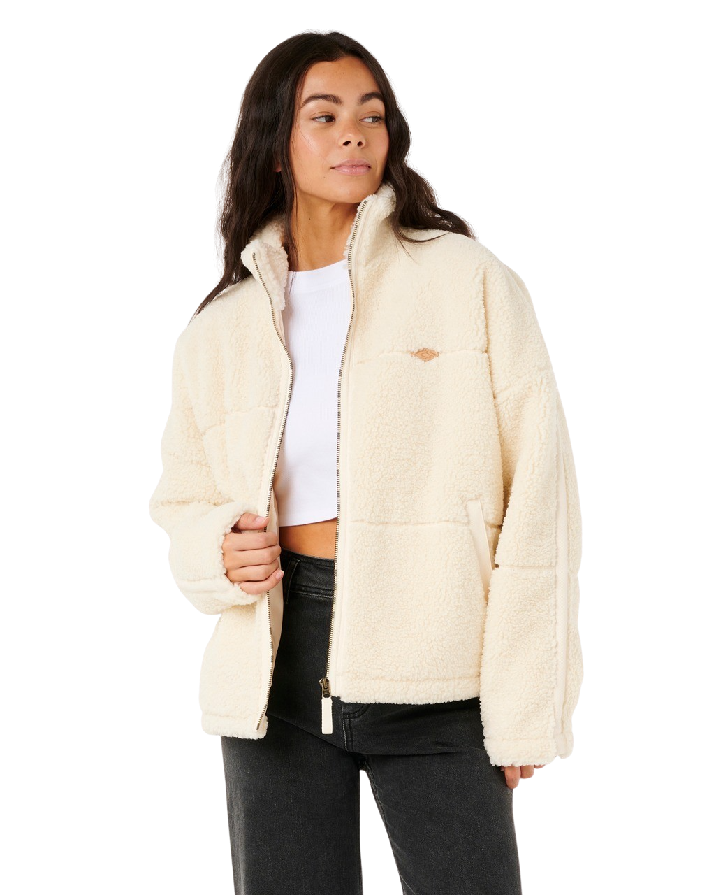 The Rip Curl Womens Cala Nights Sherpa Jacket in Lily