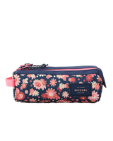The Rip Curl Mixed Pencil Case in Navy Pink