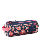The Rip Curl Mixed Pencil Case in Navy Pink