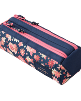 The Rip Curl Mixed Pencil Case in Navy Pink