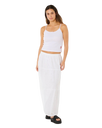 Oasis Broderie Maxi Skirt in White