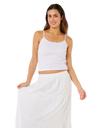 Oasis Broderie Maxi Skirt in White