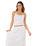 Oasis Broderie Maxi Skirt in White