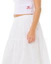 Oasis Broderie Maxi Skirt in White