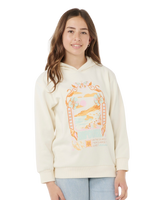 The Rip Curl Girls Girls Sunset Skies Hoodie in Bone