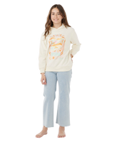 The Rip Curl Girls Girls Sunset Skies Hoodie in Bone