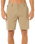 The Rip Curl Mens Boardwalk Global Entry Walkshorts in Sand Dune
