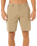 The Rip Curl Mens Boardwalk Global Entry Walkshorts in Sand Dune