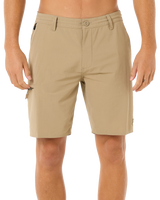 The Rip Curl Mens Boardwalk Global Entry Walkshorts in Sand Dune