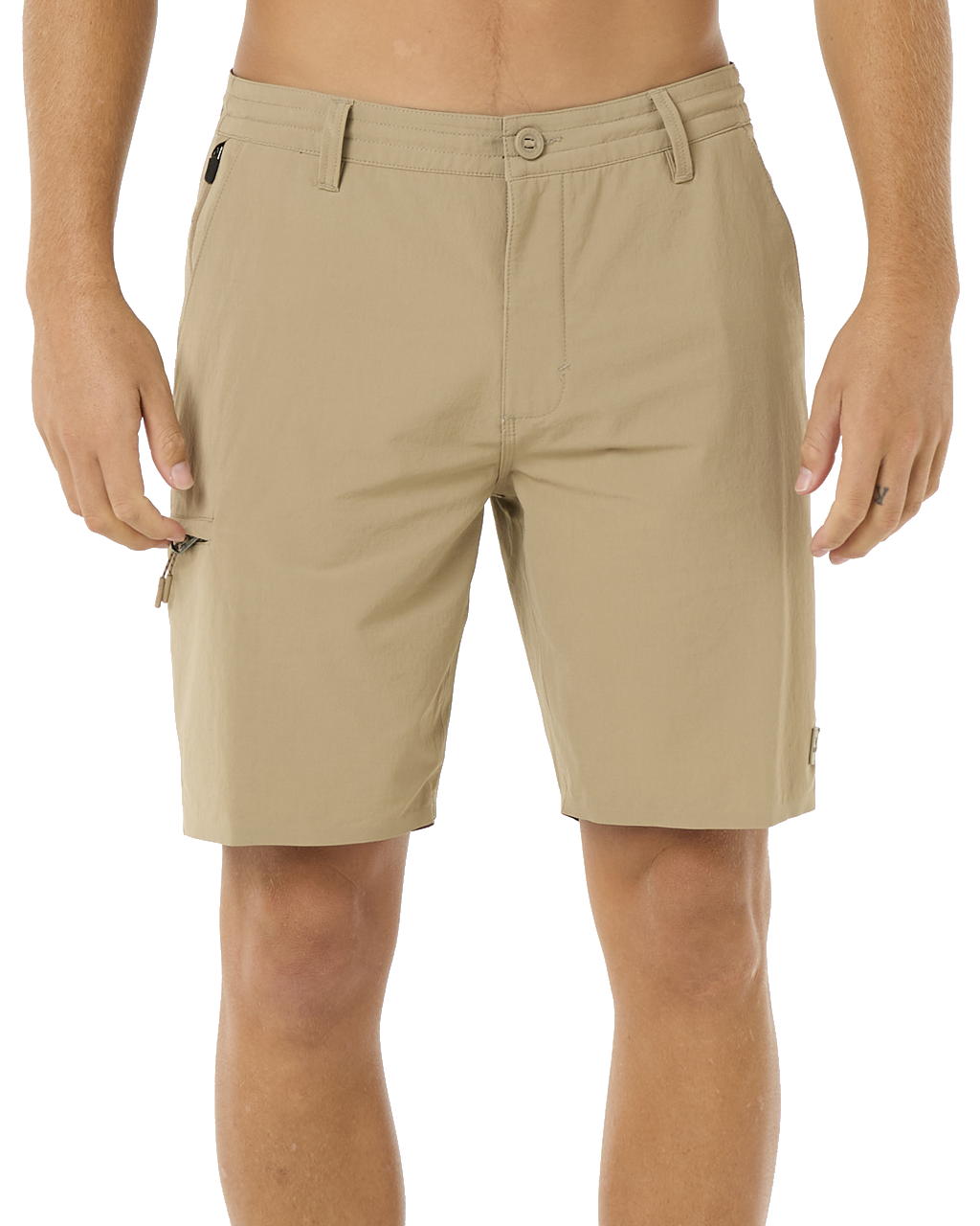 The Rip Curl Mens Boardwalk Global Entry Walkshorts in Sand Dune
