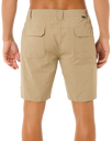The Rip Curl Mens Boardwalk Global Entry Walkshorts in Sand Dune