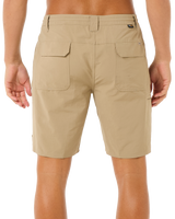 The Rip Curl Mens Boardwalk Global Entry Walkshorts in Sand Dune