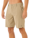 The Rip Curl Mens Boardwalk Global Entry Walkshorts in Sand Dune