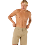 The Rip Curl Mens Boardwalk Global Entry Walkshorts in Sand Dune