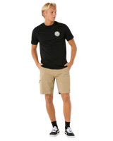The Rip Curl Mens Boardwalk Global Entry Walkshorts in Sand Dune
