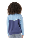 The Rip Curl Girls Girls Sunset Skies 1/4 Zip Fleece in Blue