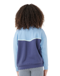 The Rip Curl Girls Girls Sunset Skies 1/4 Zip Fleece in Blue