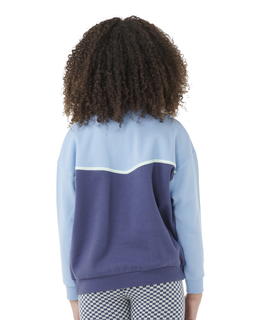 The Rip Curl Girls Girls Sunset Skies 1/4 Zip Fleece in Blue